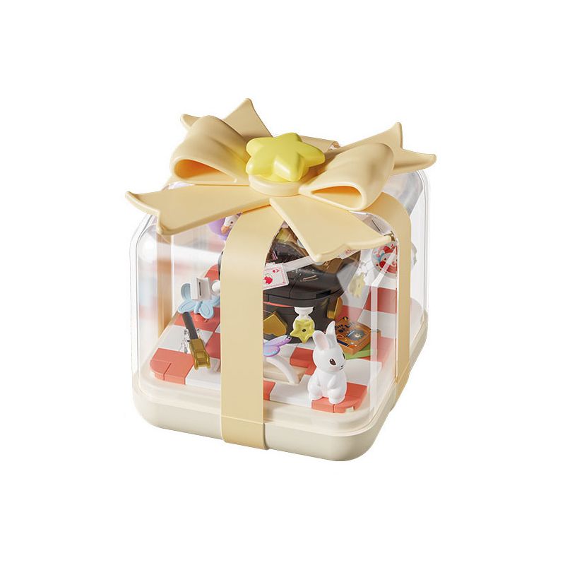 GEKKOSHA 804419 ĐẦU NGÓN TAY ƯỚC SAO GIẢI MÃ NGÔN NGỮ TÌNH YÊU bộ đồ chơi xếp lắp ráp ghép mô hình STARWISH RING BOX