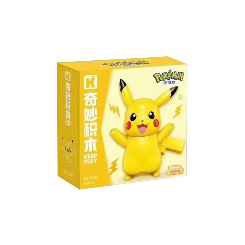 KEEPPLEY K20228 20228 POKÉMON VIVID KUPPY PIKACHU bộ đồ chơi xếp lắp ráp ghép mô hình Movie & Game Phim Và Trò Chơi