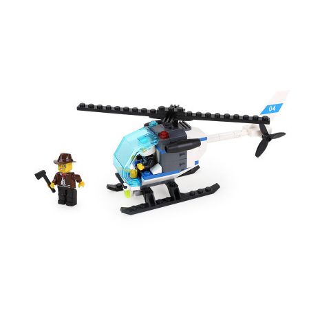 WANGE LIGAO DR.LUCK 26017 TRỰC THĂNG TUẦN TRA CỦA CẢNH SÁT bộ đồ chơi xếp lắp ráp ghép mô hình City Thành Phố 94 khối