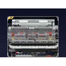 MouldKing 10087 Mould King 10087 DẪN ĐỘNG CƠ XĂNG 4 XI-LANH THẲNG HÀNG bộ đồ chơi xếp lắp ráp ghép mô hình Technic L4 Kỹ Thuật Công Nghệ Cao Mô Hình Phương Tiện 1787 khối