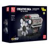 MouldKing 10088 Mould King 10088 DẪN ĐỘNG CƠ 8 XI-LANH KIỂU CHỮ V bộ đồ chơi xếp lắp ráp ghép mô hình Technic V8 ENGINE Kỹ Thuật Công Nghệ Cao Mô Hình Phương Tiện 535 khối