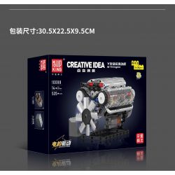 MouldKing 10088 Mould King 10088 DẪN ĐỘNG CƠ 8 XI-LANH KIỂU CHỮ V bộ đồ chơi xếp lắp ráp ghép mô hình Technic V8 ENGINE Kỹ Thuật Công Nghệ Cao Mô Hình Phương Tiện 535 khối