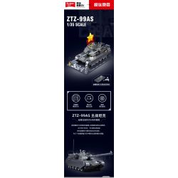 SLUBAN M38-B1234 B1234 1234 M38B1234 38-B1234 KHU VUI CHƠI MÔ HÌNH LỚP PHỦ KIM LOẠI XE TĂNG CHIẾN ĐẤU CHỦ LỰC ZTZ-99AS 1:35 tỷ lệ 1:35 bộ đồ chơi xếp lắp ráp ghép mô hình Military Army Quân Sự Bộ Đội 1079 khối