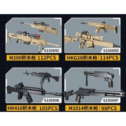 PanlosBrick 633089 Panlos Brick 633089 SÚNG MÁY KHOA HỌC VIỄN TƯỞNG 8 TỔ HỢP bộ đồ chơi xếp lắp ráp ghép mô hình Military Army SCI-FI MACHINE GUN Quân Sự Bộ Đội 841 khối