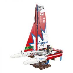 JIESTAR 58124 THUYỀN BUỒM CATAMARAN bộ đồ chơi xếp lắp ráp ghép mô hình Technic F50 HYDROFOIL CATAMARAN SAILBOAT Kỹ Thuật Công Nghệ Cao Mô Hình Phương Tiện 733 khối