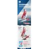 JIESTAR 58124 THUYỀN BUỒM CATAMARAN bộ đồ chơi xếp lắp ráp ghép mô hình Technic F50 HYDROFOIL CATAMARAN SAILBOAT Kỹ Thuật Công Nghệ Cao Mô Hình Phương Tiện 733 khối
