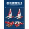 JIESTAR 58124 THUYỀN BUỒM CATAMARAN bộ đồ chơi xếp lắp ráp ghép mô hình Technic F50 HYDROFOIL CATAMARAN SAILBOAT Kỹ Thuật Công Nghệ Cao Mô Hình Phương Tiện 733 khối