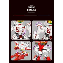 JIESTAR FF20020 20020 MECHA UNICORN BIẾN HÌNH THỨ HAI bộ đồ chơi xếp lắp ráp ghép mô hình Technic TRANSFORMING MECHA Kỹ Thuật Công Nghệ Cao Mô Hình Phương Tiện 394 khối