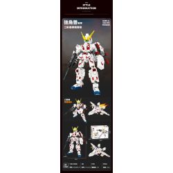 JIESTAR FF20020 20020 MECHA UNICORN BIẾN HÌNH THỨ HAI bộ đồ chơi xếp lắp ráp ghép mô hình Technic TRANSFORMING MECHA Kỹ Thuật Công Nghệ Cao Mô Hình Phương Tiện 394 khối