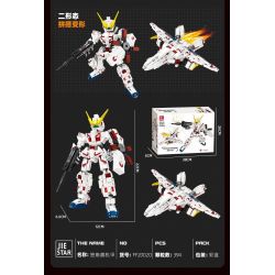 JIESTAR FF20020 20020 MECHA UNICORN BIẾN HÌNH THỨ HAI bộ đồ chơi xếp lắp ráp ghép mô hình Technic TRANSFORMING MECHA Kỹ Thuật Công Nghệ Cao Mô Hình Phương Tiện 394 khối