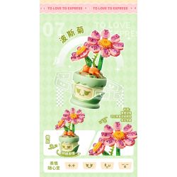 GEKKOSHA 804433 NGÔN NGỮ HOA TÌNH CẢM CUIZHU bộ đồ chơi xếp lắp ráp ghép mô hình Creator Sáng Tạo