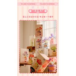 GEKKOSHA 804434 NGÔN NGỮ HOA TÌNH CẢM DA FEIYAN bộ đồ chơi xếp lắp ráp ghép mô hình Creator Sáng Tạo