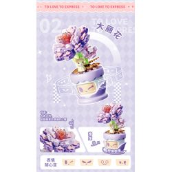 GEKKOSHA 804434 NGÔN NGỮ HOA TÌNH CẢM DA FEIYAN bộ đồ chơi xếp lắp ráp ghép mô hình Creator Sáng Tạo