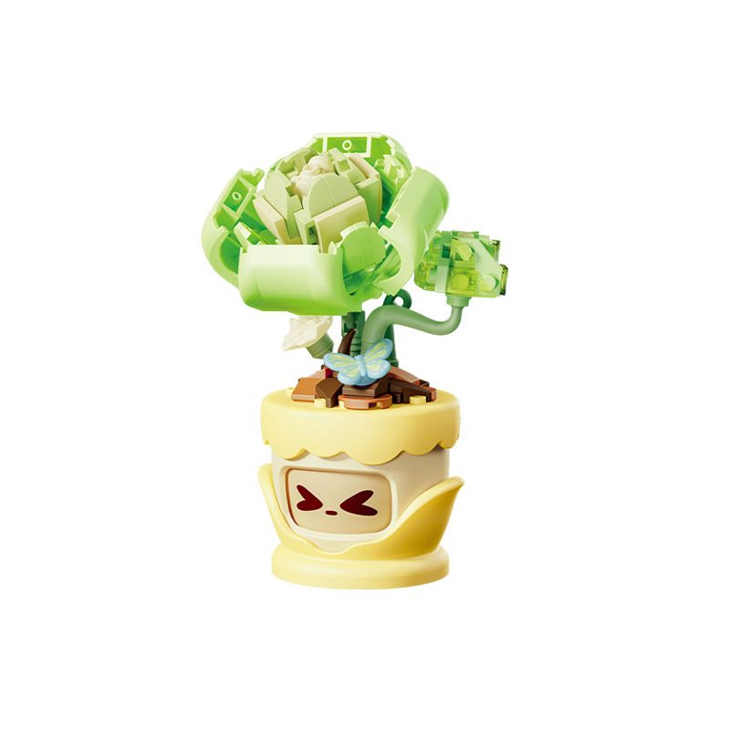 GEKKOSHA 804429 NGÔN NGỮ HOA TÌNH CẢM LISIANTHUS bộ đồ chơi xếp lắp ráp ghép mô hình Creator Sáng Tạo