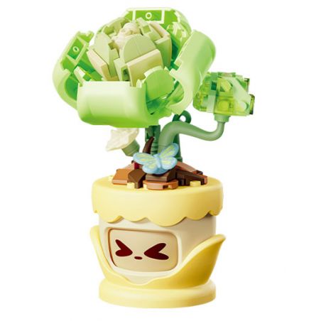 GEKKOSHA 804429 NGÔN NGỮ HOA TÌNH CẢM LISIANTHUS bộ đồ chơi xếp lắp ráp ghép mô hình Creator Sáng Tạo