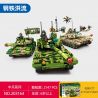 SEMBO 203164 ĐẤT NƯỚC MẠNH MẼ VÀ TINH THẦN ANH HÙNG LÍNH TRUNG QUỐC XE TĂNG CHIẾN ĐẤU CHỦ LỰC IRON TORRENT ZTZ-99A HẠNG ZTZ-59A NHẸ ZTQ-15 tỷ lệ 1:32 bộ đồ chơi xếp lắp ráp ghép mô hình Military Army Quân Sự Bộ Đội 2147 khối