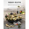 SEMBO 203159 TOP TOY 203159T MỘT QUỐC GIA HÙNG MẠNH XE TĂNG CHIẾN ĐẤU CHỦ LỰC ZTZ-96B tỷ lệ 1:32 bộ đồ chơi xếp lắp ráp ghép mô hình Military Army Quân Sự Bộ Đội 719 khối