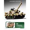 SEMBO 203159 TOP TOY 203159T MỘT QUỐC GIA HÙNG MẠNH XE TĂNG CHIẾN ĐẤU CHỦ LỰC ZTZ-96B tỷ lệ 1:32 bộ đồ chơi xếp lắp ráp ghép mô hình Military Army Quân Sự Bộ Đội 719 khối