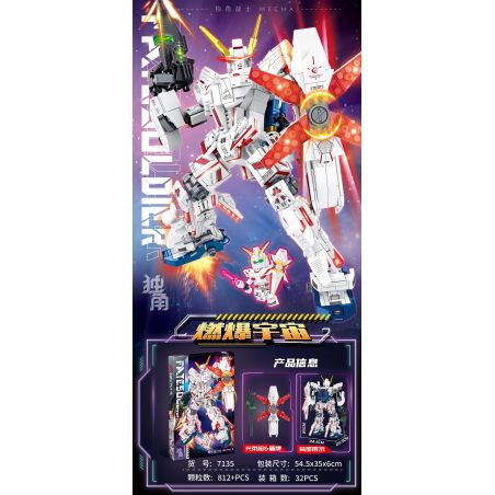 7135 CHIẾN BINH MỘT SỪNG bộ đồ chơi xếp lắp ráp ghép mô hình 812 khối