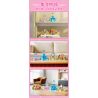 GUDI 9052A 9052B 9052C 9052D YE LUOLI MINI CASTLE 4 MÔ HÌNH bộ đồ chơi xếp lắp ráp ghép mô hình Girl Con Gái