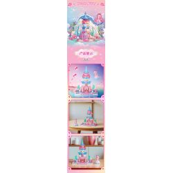 GUDI 9052A 9052B 9052C 9052D YE LUOLI MINI CASTLE 4 MÔ HÌNH bộ đồ chơi xếp lắp ráp ghép mô hình Girl Con Gái