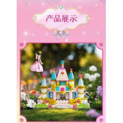 GUDI 9052A 9052B 9052C 9052D YE LUOLI MINI CASTLE 4 MÔ HÌNH bộ đồ chơi xếp lắp ráp ghép mô hình Girl Con Gái
