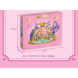 GUDI 9052A 9052B 9052C 9052D YE LUOLI MINI CASTLE 4 MÔ HÌNH bộ đồ chơi xếp lắp ráp ghép mô hình Girl Con Gái