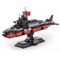 WANGE LIGAO DR.LUCK 3519 TÀU NGẦM HẠT NHÂN CHIẾN TRANH bộ đồ chơi xếp lắp ráp ghép mô hình Military Army Quân Sự Bộ Đội 389 khối