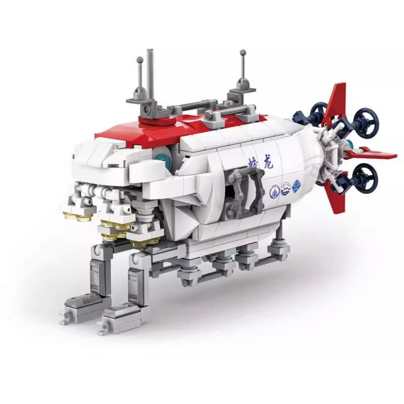 WANGE LIGAO DR.LUCK 3521 TÀU THĂM DÒ LẶN SÂU CÓ NGƯỜI LÁI bộ đồ chơi xếp lắp ráp ghép mô hình Military Army Quân Sự Bộ Đội 412 khối