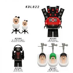 KDL 822 K2164 2164 K2165 2165 K2166 2166 K2167 2167 TOILET MAN 4 LOẠI NHÂN VẬT NHỎ bộ đồ chơi xếp lắp ráp ghép mô hình Movie & Game SKIBIDI TOILET Phim Và Trò Chơi