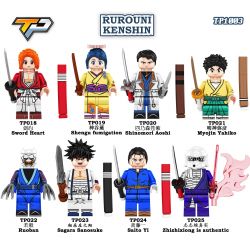 TP 018 019 020 021 022 023 024 025 1003 RUROUNI KENSHIN 8 LOẠI NHÂN VẬT NHỎ bộ đồ chơi xếp lắp ráp ghép mô hình Movie & Game Phim Và Trò Chơi