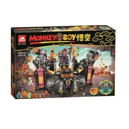 NOT  MONKEYKID THE FLAMING FOUNDRY 80016 TANK 11576 xếp lắp ráp ghép mô hình MONKIE KID CĂN CỨ HỎA LỰC CỦA BULL DEMON KING XƯỞNG ĐÚC RỰC LỬA Tây Du Ký Tôn Ngộ Không 1427 khối