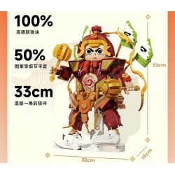 IAMBRICK 31101 THẦN CỬA bộ đồ chơi xếp lắp ráp ghép mô hình AGODOFDOOR 1052 khối