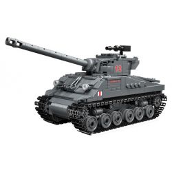 CAYI 6849 XE TĂNG ĐOM ĐÓM SHERMAN M4 bộ đồ chơi xếp lắp ráp ghép mô hình Military Army Quân Sự Bộ Đội