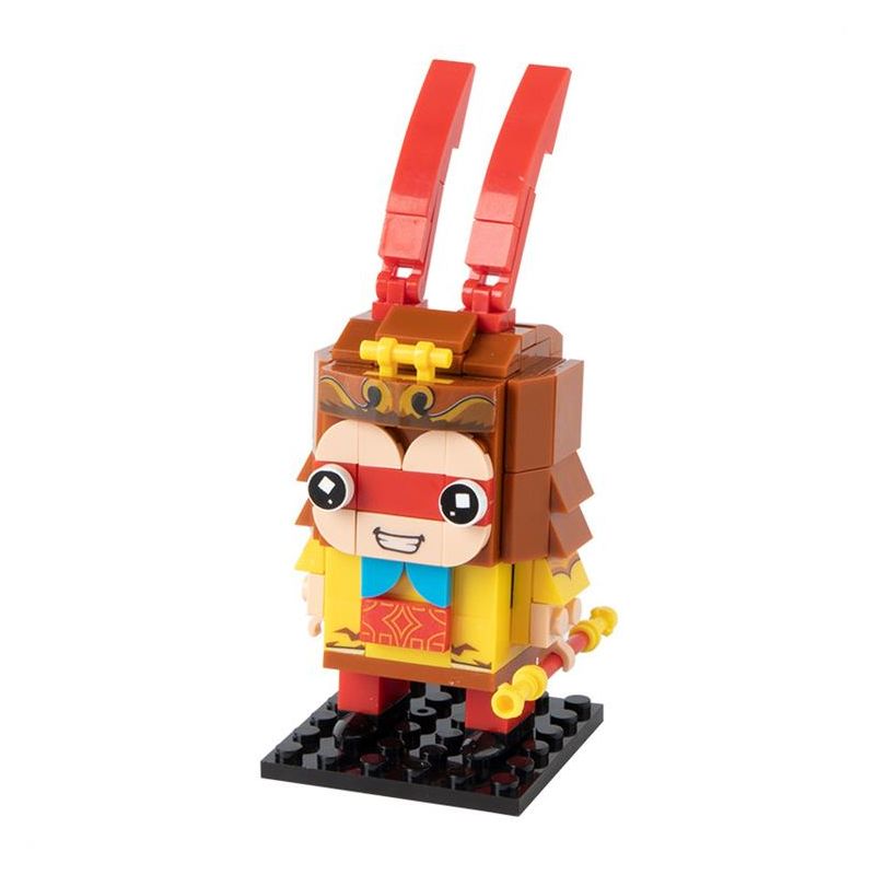 CAYI 2502A TÔN NGỘ KHÔNG bộ đồ chơi xếp lắp ráp ghép mô hình Brickheadz Nhân Vật Đầu To