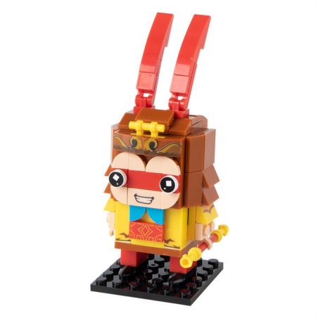 CAYI 2502A TÔN NGỘ KHÔNG bộ đồ chơi xếp lắp ráp ghép mô hình Brickheadz Nhân Vật Đầu To
