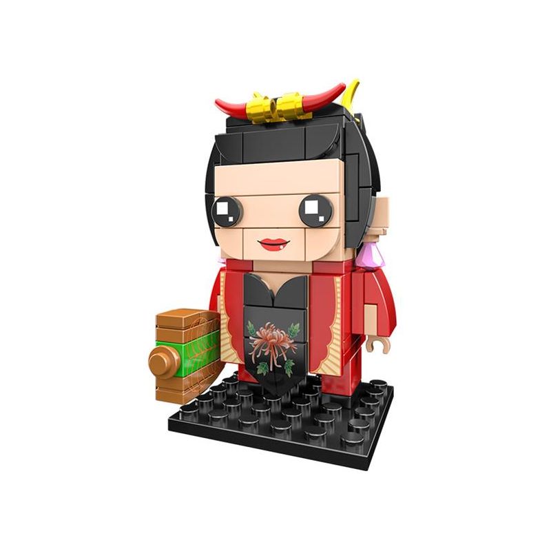 CAYI 2502G QUẠT SẮT CÔNG CHÚA bộ đồ chơi xếp lắp ráp ghép mô hình Brickheadz Nhân Vật Đầu To