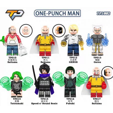 TP 1002 010 011 012 013 014 015 016 017 ONE PUNCH MAN 8 LOẠI NHÂN VẬT NHỎ bộ đồ chơi xếp lắp ráp ghép mô hình Movie & Game Phim Và Trò Chơi