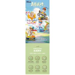 KAIDO KD99020 99020 BỮA TIỆC THANH NIÊN CÔ GÁI LƯỚT SÓNG bộ đồ chơi xếp lắp ráp ghép mô hình YOUTH PARTY SURGING 493 khối