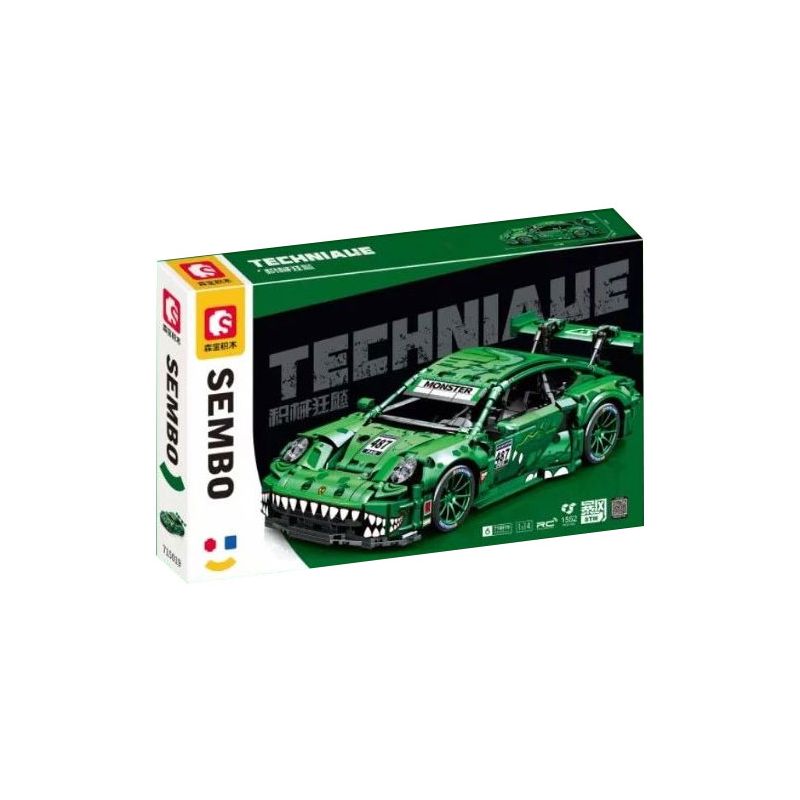 SEMBO 715019 TÍCH LŨY CRAZY RUSH 715019 tỷ lệ 1:14 bộ đồ chơi xếp lắp ráp ghép mô hình Technic Kỹ Thuật Công Nghệ Cao Mô Hình Phương Tiện 1552 khối