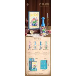 DOMICHA D1307 1307 THỊ TRẤN CỔ TÍCH CHAI VUI NHỘN 4 LOẠI bộ đồ chơi xếp lắp ráp ghép mô hình