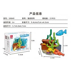JIESTAR 59049 ĐÁY BIỂN bộ đồ chơi xếp lắp ráp ghép mô hình Creator Sáng Tạo 21 khối