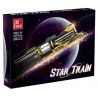 JIESTAR 58113 TÀU MÁI VÒM NGÔI SAO bộ đồ chơi xếp lắp ráp ghép mô hình STAR TRAIN 1270 khối