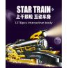 JIESTAR 58113 TÀU MÁI VÒM NGÔI SAO bộ đồ chơi xếp lắp ráp ghép mô hình STAR TRAIN 1270 khối
