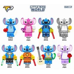 TP 1005 034 035 036 037 038 039 040 041 165 166 KHÂU CÁC NHÂN VẬT NHỎ 8 LOẠI bộ đồ chơi xếp lắp ráp ghép mô hình Movie & Game STITCH Phim Và Trò Chơi