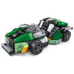 SEMBO 714311 HẠM ĐỘI THÚ VỊ XE NGỰA CHIẾN BINH bộ đồ chơi xếp lắp ráp ghép mô hình Racers Đua Tốc Độ 276 khối