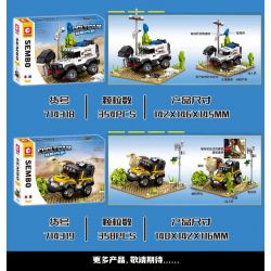 SEMBO 714318 HẠM ĐỘI THÚ VỊ CẢNH ĐỊA HÌNH PENTIUM bộ đồ chơi xếp lắp ráp ghép mô hình Racers Đua Tốc Độ 354 khối