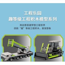 SEMBO 705114 ZOOMLION CẦN CẨU bộ đồ chơi xếp lắp ráp ghép mô hình ZOOMLION TRUCK CRANE 332 khối