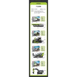SEMBO 705114 ZOOMLION CẦN CẨU bộ đồ chơi xếp lắp ráp ghép mô hình ZOOMLION TRUCK CRANE 332 khối