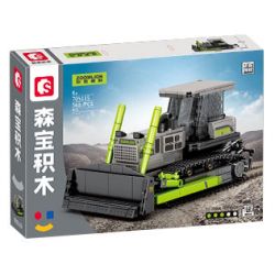 SEMBO 705115 ZOOMLION MÁY ỦI bộ đồ chơi xếp lắp ráp ghép mô hình ZOOMLION BULLDOZER 568 khối